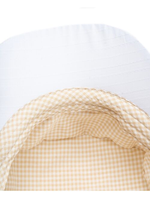 JENNI Cotton Gingham-Lined Military Hat, Created for Macy's