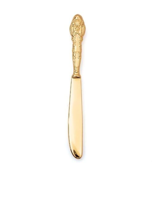 Moschino gold-tone knife pin