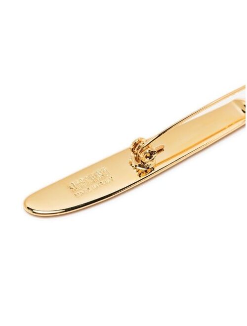 Moschino gold-tone knife pin