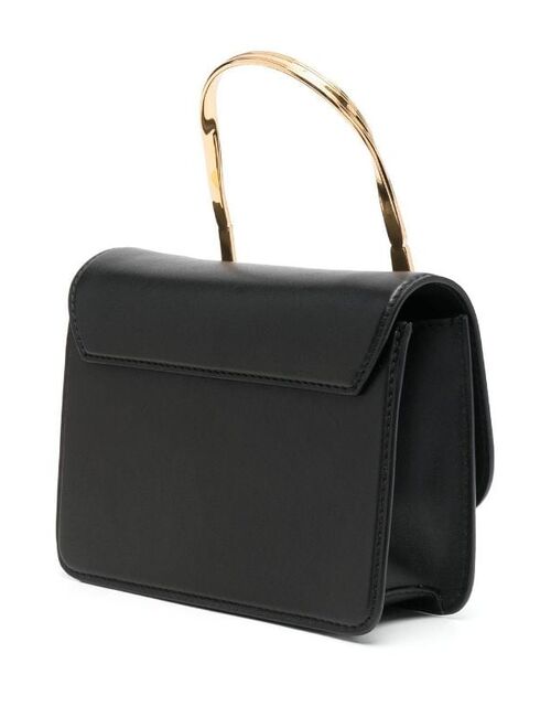 Moschino fork-detail leather shoulder bag