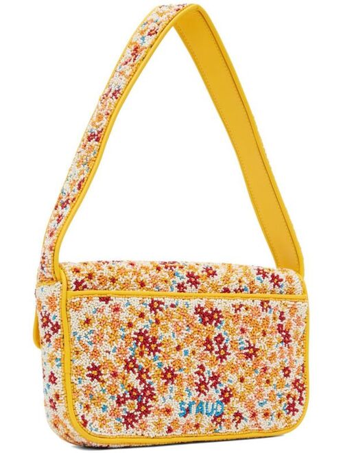 STAUD Yellow Tommy Tommy Beaded Bag