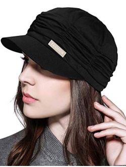 WETOO Womens Peaked Newsboy Cap for Women