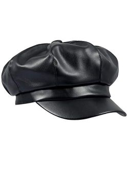 moonsix Newsboy Hat,Plain Cabbie Visor Beret Gatsby Ivy Caps for Women