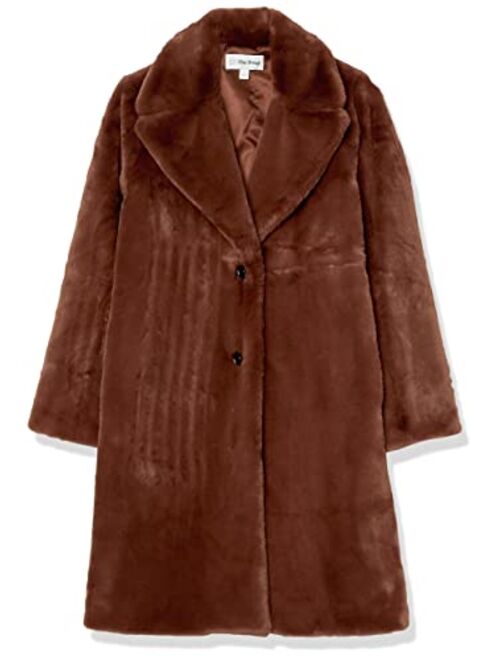 The Drop Women's Kiara Loose-Fit Long Faux Fur Coat