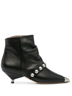 Donatee leather ankle boots