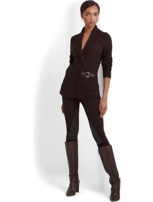 Polo Ralph Lauren LAUREN Ralph Lauren Buckled Cotton Sweater