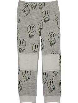 Chaser Kids Drippy Smiles Cozy Knit Terry Pants (Big Kids)