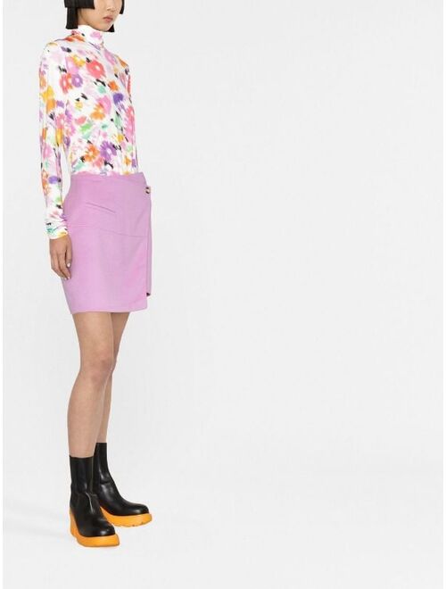 MSGM floral print long-sleeve jersey