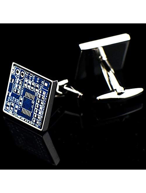 Vcufflinks Upcycled Real Circuit Board Pieces Pair Cufflinks