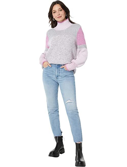 Splendid Marika Chunky Textured Turtleneck Sweater