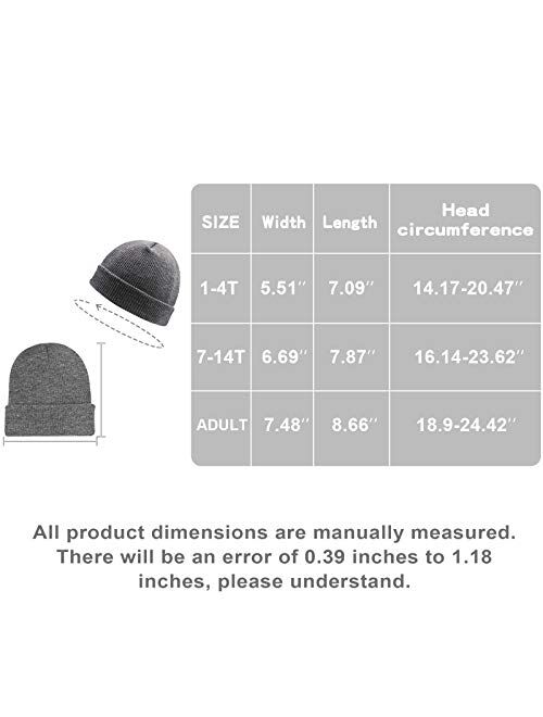 POXIMI Boys Winter Beanie Cap for Baby Toddler Girls Warm Knit Hats Kids Cold Weather Hat