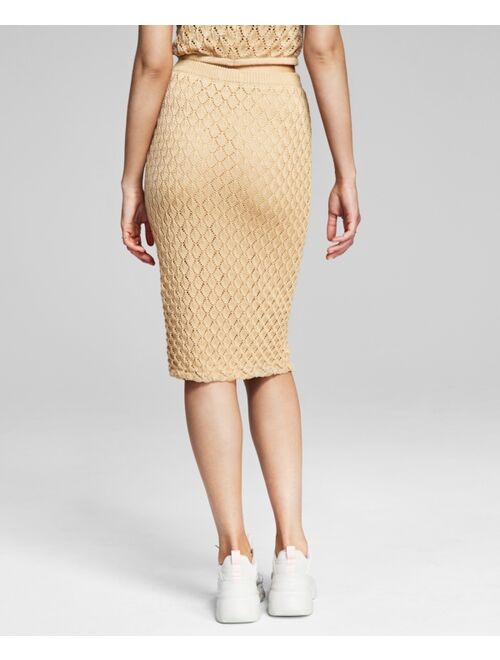 AND NOW THIS Women's Crochet Skirt