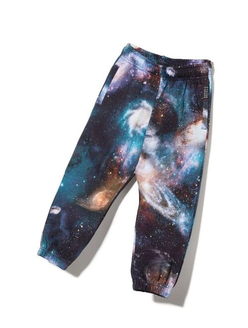 Molo galaxy-print organic cotton track pants