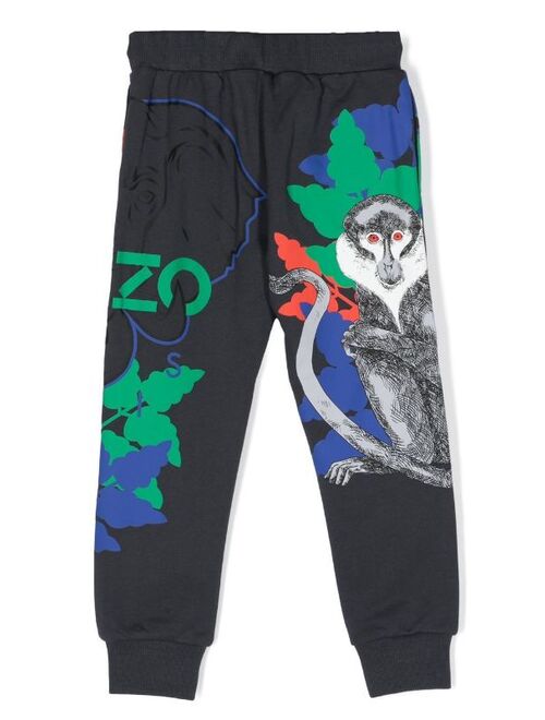 Kenzo Kids Elephant logo-print sweatpants