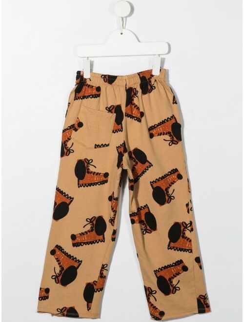 Weekend House Kids. graphic-print straight-leg trousers