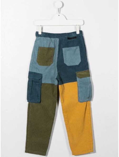 Stella McCartney Kids corduroy patchwork trousers