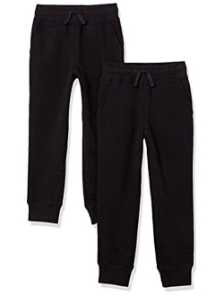Boys and Toddlers' Fleece Jogger Sweatpants, Multipacks