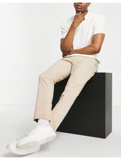 slim chino in camel
