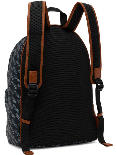 KENZO Black Sport Monogram Backpack