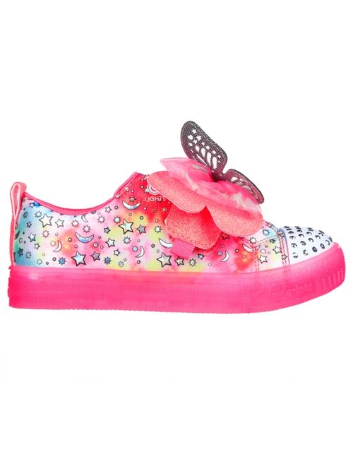 SKECHERS Little Girls Twinkle Toes- Shuffle Brights Stay-Put Light-Up Casual Sneakers from Finish Line