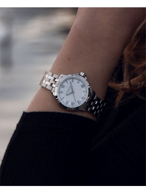 RAYMOND WEIL Women's Swiss Tango Diamond-Accent Stainless Steel Bracelet Watch 30mm 5960-ST-00995
