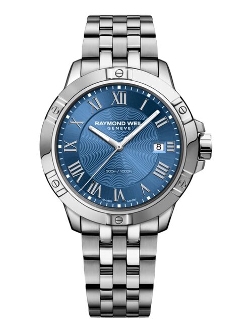 RAYMOND WEIL Men's Swiss Tango Stainless Steel Bracelet Watch 41mm 8160-ST-00508