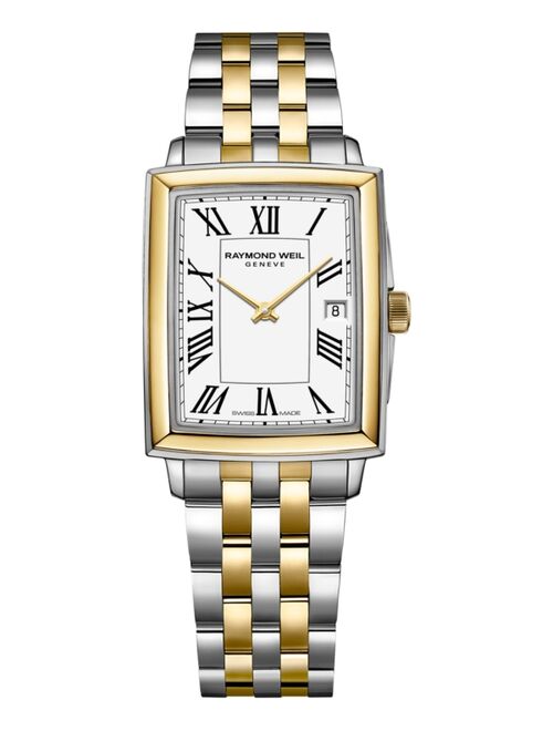 RAYMOND WEIL Women's Swiss Toccata Gold PVD & Stainless Steel Bracelet Watch 25x35mm