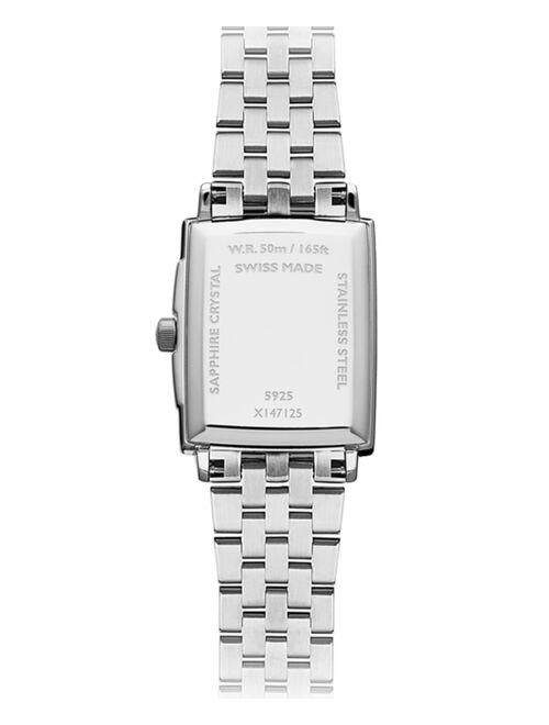 RAYMOND WEIL Women's Swiss Toccata Diamond (1/4 ct. t.w.) Stainless Steel Bracelet Watch 23mm