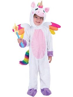 Unicorn Costume Deluxe Set for Kids Halloween Animal Dress Up Party, Role Play and Cosplay