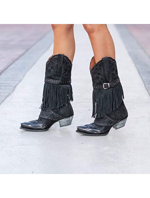 Dan Post Bed Of Roses Women's Leather Cowboy Boots