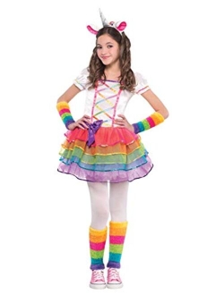 Amscan Rainbow Unicorn Costume -Small 4 to 6-Multicolor-1 Set
