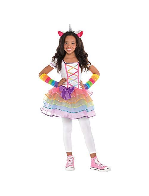 Amscan Rainbow Unicorn Costume -Small 4 to 6-Multicolor-1 Set