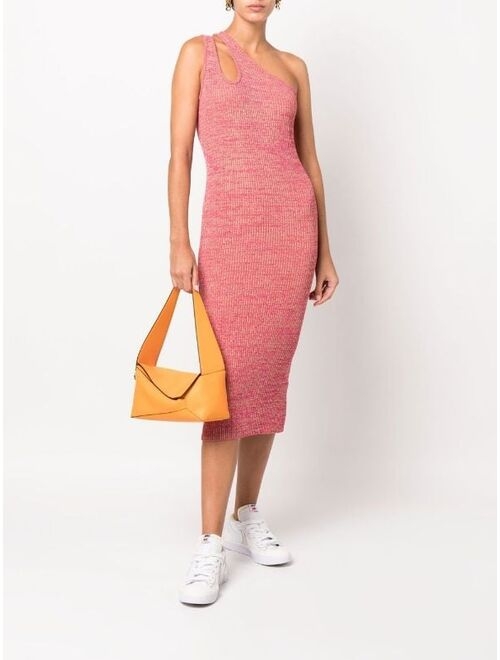REMAIN Mila one-shoulder knitted dress