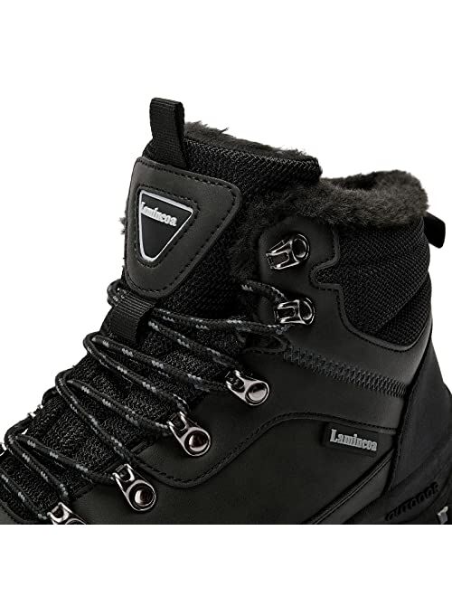 Lamincoa Mens Snow Boots Water-Resistant Winter Boots for Men Non-slip Hiking Outdoor Warm Comfort Camping Backpacking Shoes