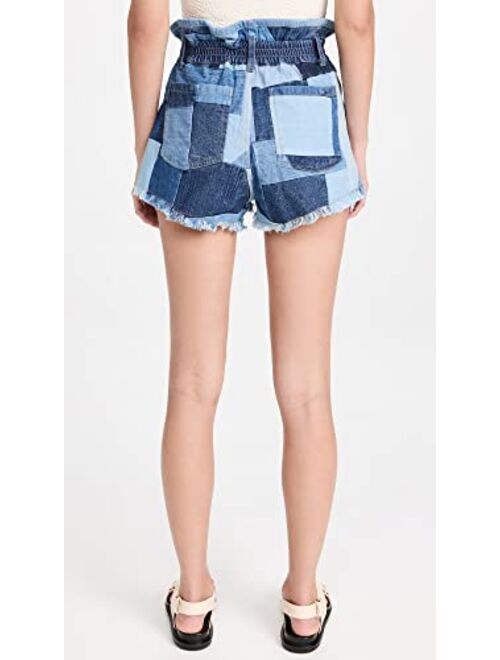 SEA Women's Diego Denim Patched Shorts