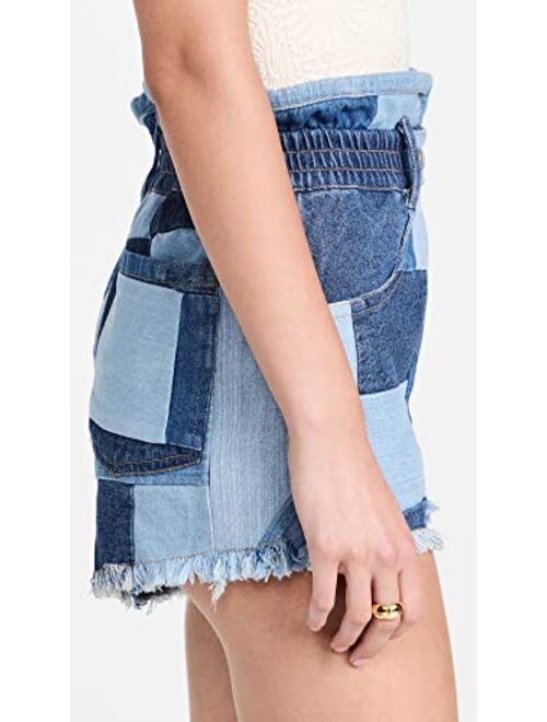 SEA Women's Diego Denim Patched Shorts