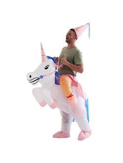 YEAHBEER Unicorn Costume Inflatable Suit Halloween Cosplay Fantasy Costumes (Unicorn)