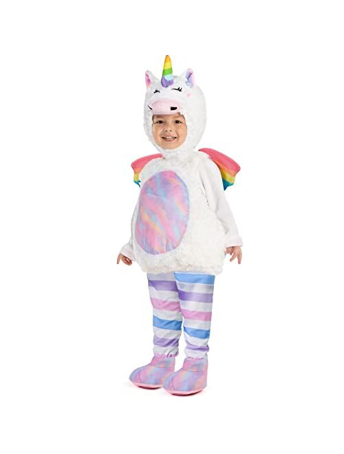 Spooktacular Creations Halloween Baby Cute Unicorn Costume,Unisex Toddler Onesie Jumpsuit for Halloween Dress Up Party-3T