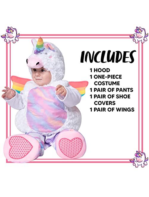 Spooktacular Creations Halloween Baby Cute Unicorn Costume,Unisex Toddler Onesie Jumpsuit for Halloween Dress Up Party-3T
