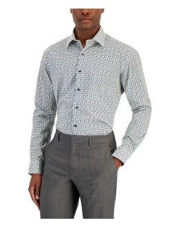 Men's Regular Fit Traveler Stretch Dress Shirt, Created for Macy's