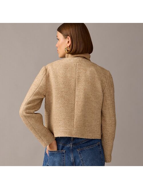 J.Crew Collection cropped lady jacket in Italian wool-blend boucle