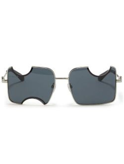 Off-White Cady cut-out rectangular-frame sunglasses