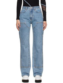 ANDERSSON BELL SSENSE Exclusive Blue Jade Jeans