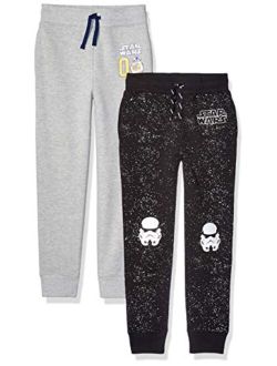 Disney | Marvel | Star Wars Boys and Toddlers' Fleece Jogger Sweatpants, Pack of 2