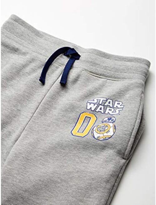 Spotted Zebra Disney | Marvel | Star Wars Boys and Toddlers' Fleece Jogger Sweatpants, Pack of 2