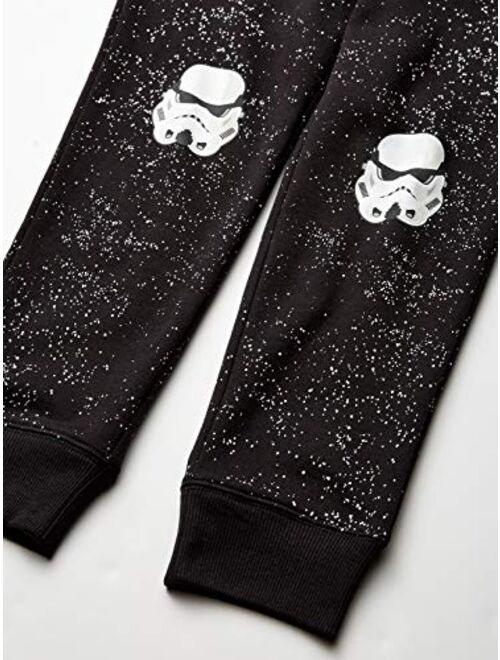 Spotted Zebra Disney | Marvel | Star Wars Boys and Toddlers' Fleece Jogger Sweatpants, Pack of 2