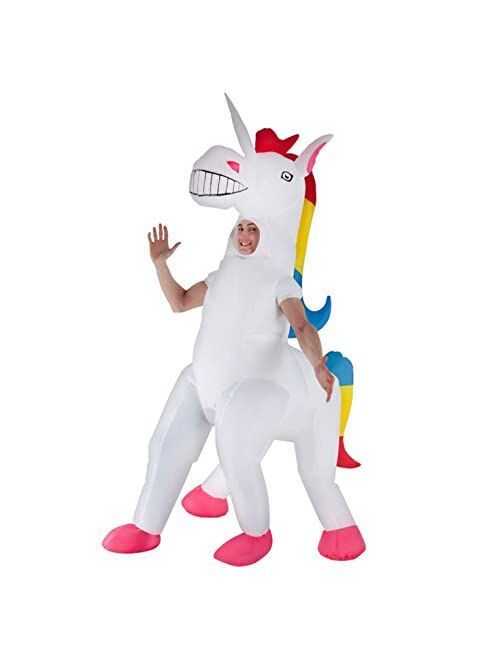 Morphsuits Adult Unicorn Inflatable Costume Magic Horse Fancy Dress Up Mens Womens Costumes
