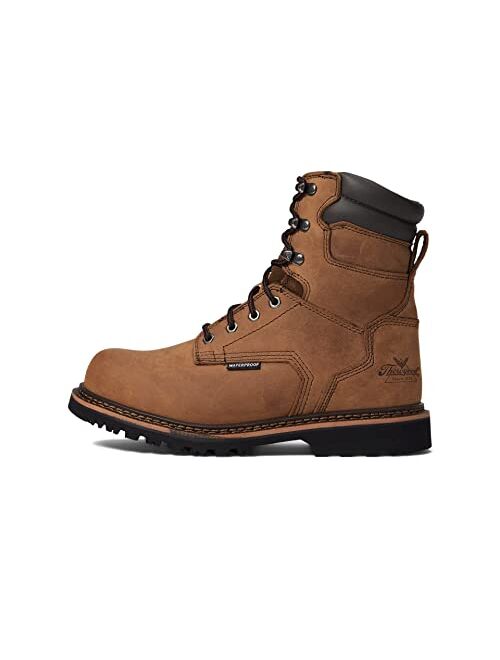 Thorogood V-Series 8 Waterproof Composite Toe Work Boots for Men - Premium Leather with Goodyear Storm Welt, Comfort Insole, and Chevron Traction Outsole; ASTM Rated