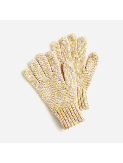 Girls' marled gloves