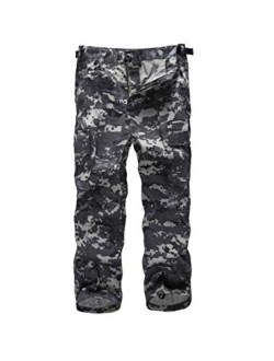 BACKBONE Boys Girls Kids Combat Army Ranger Camping Outdoor camo Cargo Pants Trousers